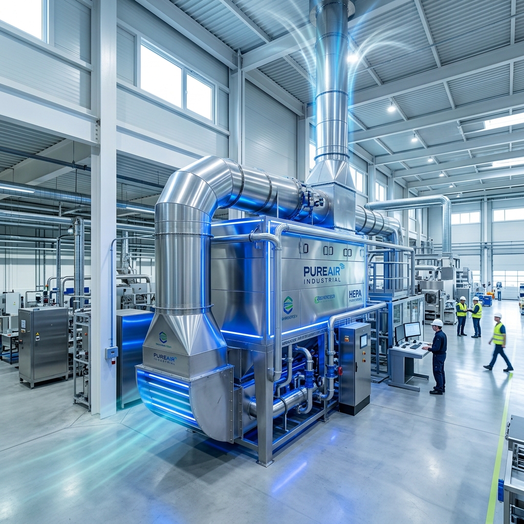 Industrielle Abluftreinigungsanlage